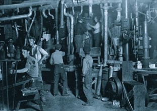 9 P.M. in an Indiana Glass Works 1908