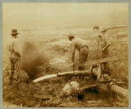 A Golden work. Hydraulic [sic] mining at Rockerville [i.e. Rockerville], Dakota. 1889