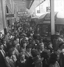 A segregated  Greyhound bus trip from Louisville, Kentucky, to Memphis, Tennessee, and the terminals. 1943