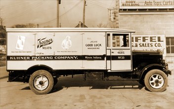 Kuhner Packing Company, Muncie, Indiana Delivery Truck of Keener Meats