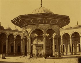 Ablution fountain in courtyard of the Muhammad ?Ali Mosque, Cairo, 1880