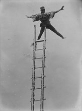 Acrobatic Performance of a Japanese Fireman