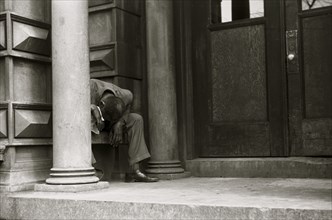African American Homeless man 1940