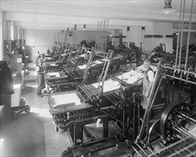 African American pressman at the Government Printing Office 1920