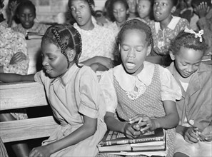 African American sing in Church 1941