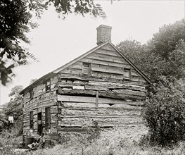 Three Black Children in Old shack in Virginia Farm 1919