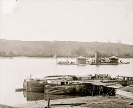 Aiken's Landing, Va. Double-turreted monitor U.S.S. Onondaga on the James 1864