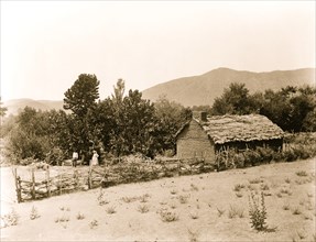 Tejon ranch. An Indian home and orchard 1895