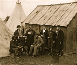 Commissary Staff at Aquia Creek 1863