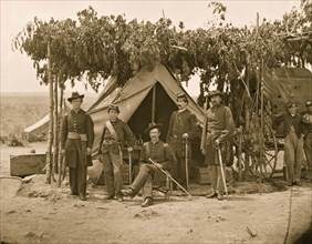 Arlington, Va. Officers of Company F, 2d New York Artillery at Fort C.F. Smith 1865