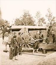 Arlington, Virginia. Big gun at Fort Woodbury 1863