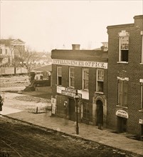 Atlanta, Ga. Atlanta Intelligencer office by the railroad depot 1864