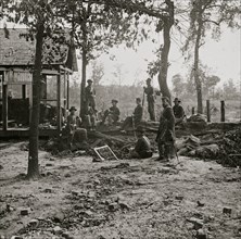 Atlanta, Georgia. Federal picket post shortly before the battle of July 22 1864