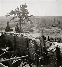 Atlanta, Georgia. Federal troops in Confederate fort 1864