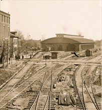 Atlanta, Georgia. Railroad depot 1865