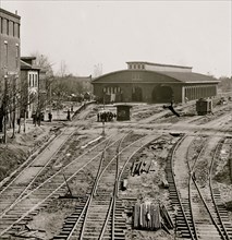 Atlanta, Georgia. Railroad depot 1864
