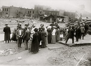 Austin Dam Disaster, on bank of Sinnemahoning Creek, [Pennsylvania] 1911