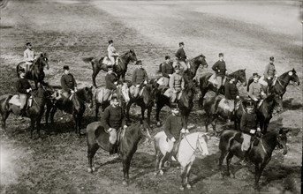 Austria - Infantry officers on Horseback