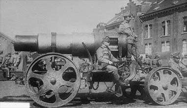 Austrian Siege Gun in Belgium 1918