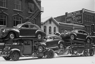 Automobile Transported on Truck delivered to dealers 1940