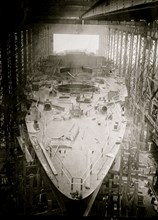 Battleship Arkansas under Construction