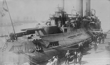 Battleship Tsarevich docked at Port of New York 1905