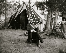 Bealeton, Virginia. Capt. Cunningham of Gen. T.F. Meagher's staff 1863