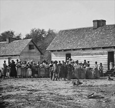 African American Slaves on a Plantation 1862