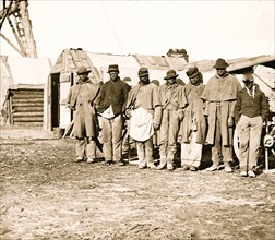 Bermuda Hundred, Va. African-American teamsters near the signal tower 1863