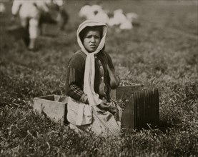 Bessie Gonsalve, Said she was 11. Picking and carrying cranberries.  1911