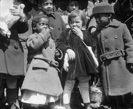 Black & White Children at Easter Egg Rolling at the White House 1923