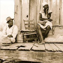 Black sharecropper and wife. Mississippi. 1937
