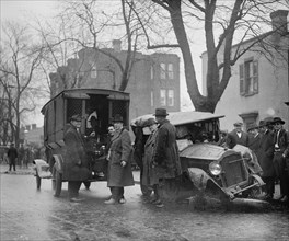 Bootleggers carted off to Prison after their Car was Wrecked in a Police Chase 1921