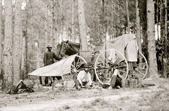 Brady's photo outfit in front of Petersburg, Va. 1864