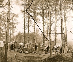 Brandy Station, Virginia. Telegraph Corps camp 1864