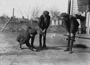 A Game of Marbles at Lunch 1908
