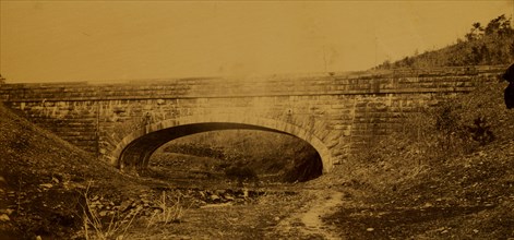 Bridge in the Washington Aqueduct, near Union Arch 1863