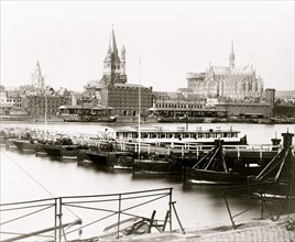 Cologne. Bridge of boats 1870