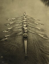 Cambridge Crew Rows their way in Competition 1912