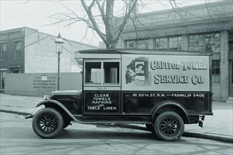 Capitol Towel Service Company Truck in DC 1925