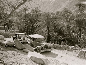 Cars Travel the Sinai Desert 1925