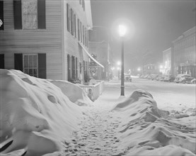 Snowy Night in Woodstock, Vermont 1940