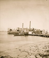 Charleston, South Carolina (vicinity).] Steamers at wharf 1865