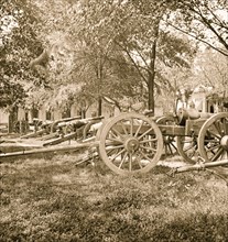 Charleston, South Carolina. Rifled cannon in the Arsenal yard 1865