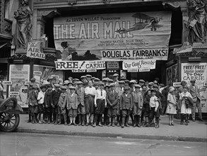 Children Take in a Theatre Presentation - "The Air Mail" 1924