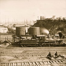 City Point, Va. "Gen. J. C. Robinson" and other locomotives of the U.S. Military Railroad 1863