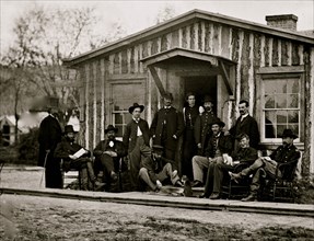 City Point, Va. Members of Gen. Ulysses S. Grant's staff 1864