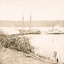 Medical supply boat Planter at General Hospital wharf on the Appomattox 1864