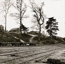 City Point, Virginia. Military railroad 1864