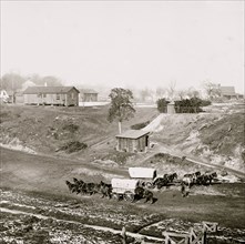 City Point, Virginia. Supply wagons of 2d Brigade, 2d Corps 1865